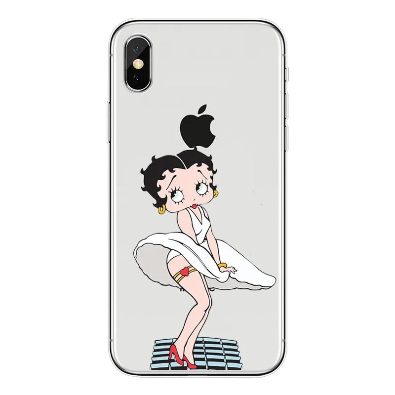 Горячая Распродажа Betty Boop новоприбывшие чехол для телефона из мягкого ТПУ с