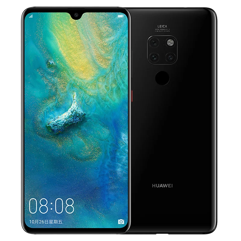 Huawei Mate 20 мобильный телефон 6 53 &quotполный экран 4000 мАч Kirin 980 Восьмиядерный Android 9 NFC
