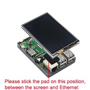 3,5 дюймовый Raspberry Pi 3 Model B+ сенсорный экран 480*320 ЖК-дисплей+ стилус+ ABS чехол для Raspberry Pi 4 Модель B/3B+/3B