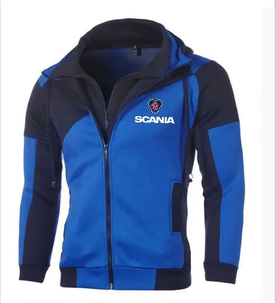 Лидер продаж SCANIA модные для мужчин Тонкий Осень и зима двойная молния кардиган с