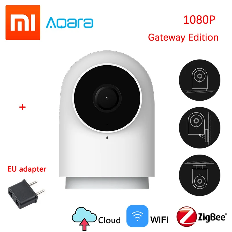 Aqara Camera Xiaomi Aqara, комплекты для умного дома, шлюз, концентратор, датчик двери, окна, человеческое тело, беспроводной переключатель, датчик влажности, датчик воды для Apple, домашний комплект - Цвет: Aqara Camera