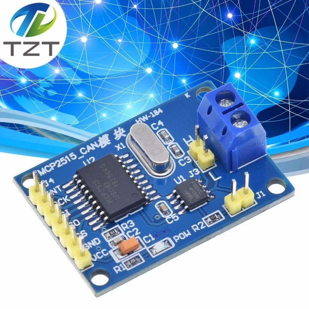 MCP2515 CAN шина модуля TJA1050 приемник SPI для 51 MCU контроллер рычага|spi module|spi controllerc c |