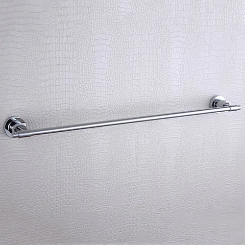 Single Towel Bar Хромированный набор аксессуаров для ванной комнаты, настенный держатель для туалетной щетки, держатель для ванной комнаты, для душа, мыльница, стеклянный диспенсер для жидкого мыла, крючок для халата - Цвет: Single Towel Bar