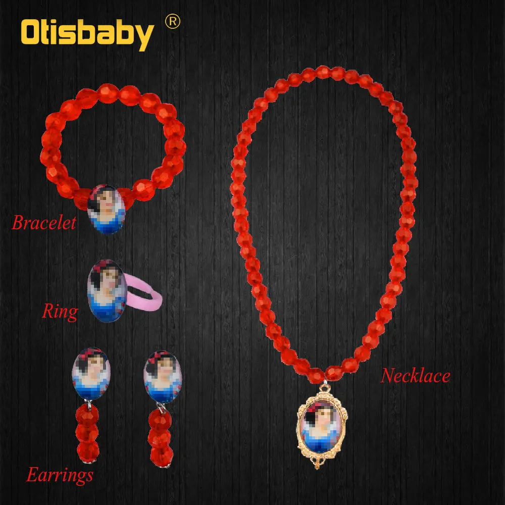 Snow White Jewelry Летнее элегантное платье принцессы с белоснежным воротником для маленьких девочек; Детский костюм; Одежда для девочек; детское праздничное платье-пачка для дня рождения - Цвет: Snow White Jewelry
