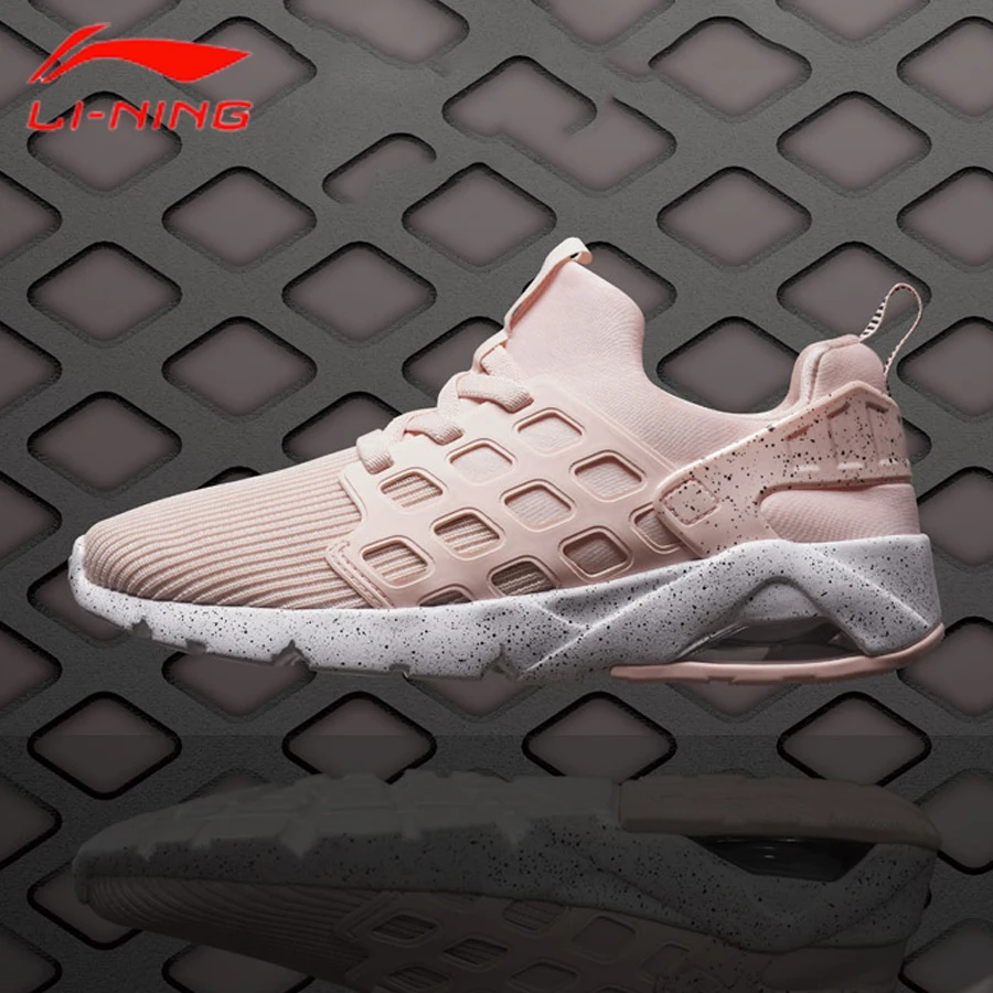 Li Ning женская уличная обувь Bubble Ace прогулочная кроссовки с мягкой дышащей