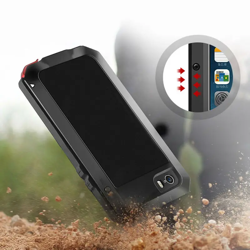 REFUNNEY Heavy Duty Protection Armor Case for iPhone 5 5s se Shockproof Metal Cover Coque Capinha iPhone5 s 5se |