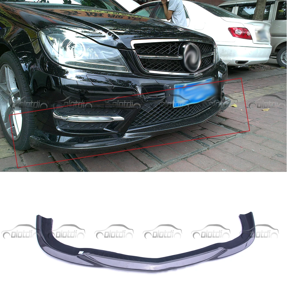 Сплиттер для переднего бампера Mercedes Benz W204 C300 2012 2014|Амортизаторы| |