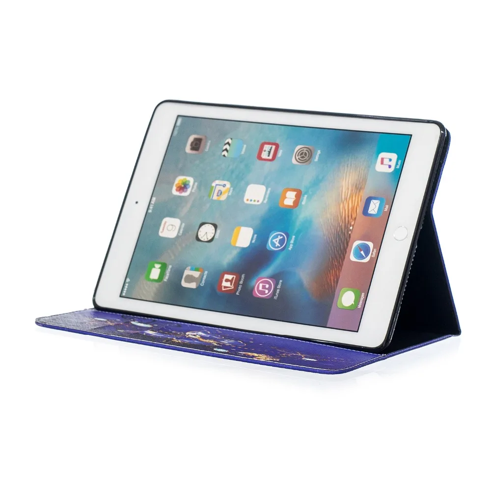 Защитный чехол для iPad 10 2 2020 8th Blue Butterfly Air 1 2017 2018 9 7 3 4 Mini 5 дюймов|Чехлы планшетов и
