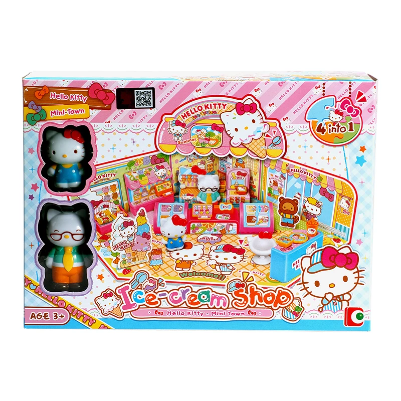 Рисунок Hello Kitty мини город Мороженое магазин девушка игрушка набор Притворись