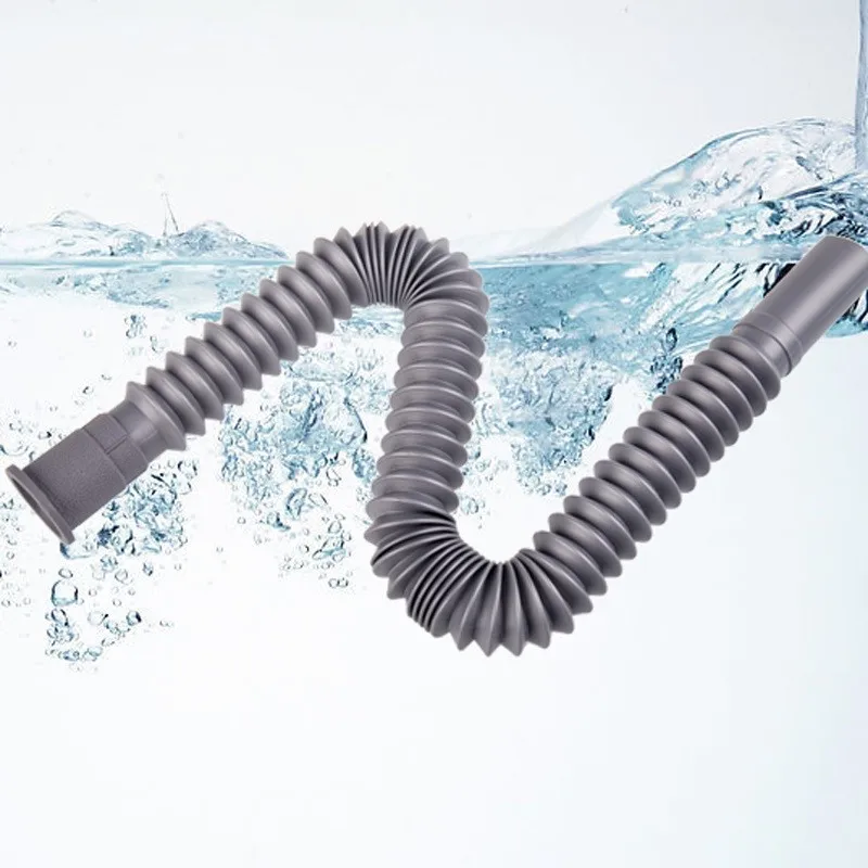 

Cheap flexible bendable drainage basins under 78cm pp plastic pipes fittings for the kitchen loodgieter Wash basin drain
