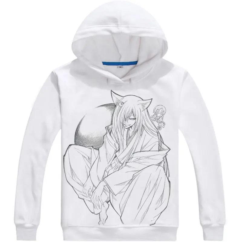 Толстовка Kamisama Kiss с капюшоном аниме лиса Yokai ТОМО косплей белые толстовки милые