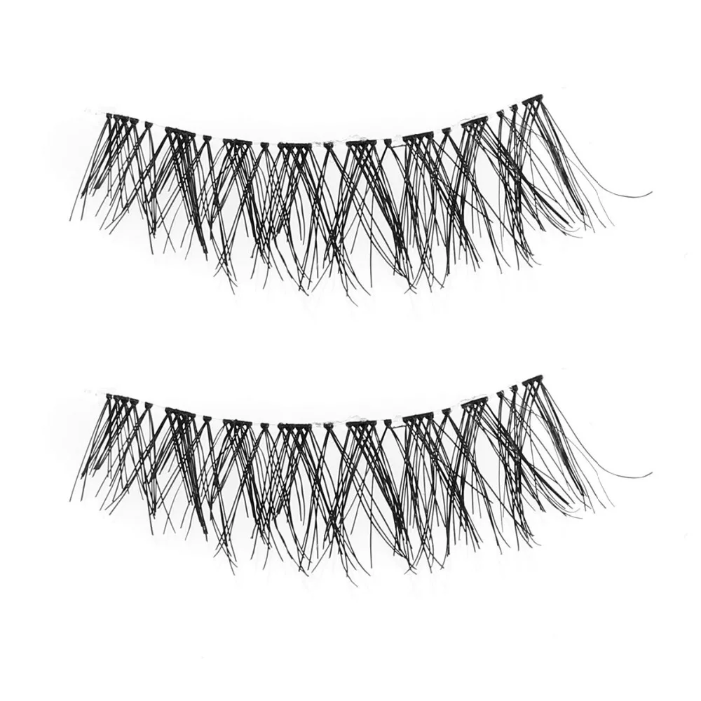 5Pairs False Eyelashes Natural Fashionable Girl Black Imported Fiber Long Curly cosmetic Eyelash Handmade Messy Cross Lash | Красота и