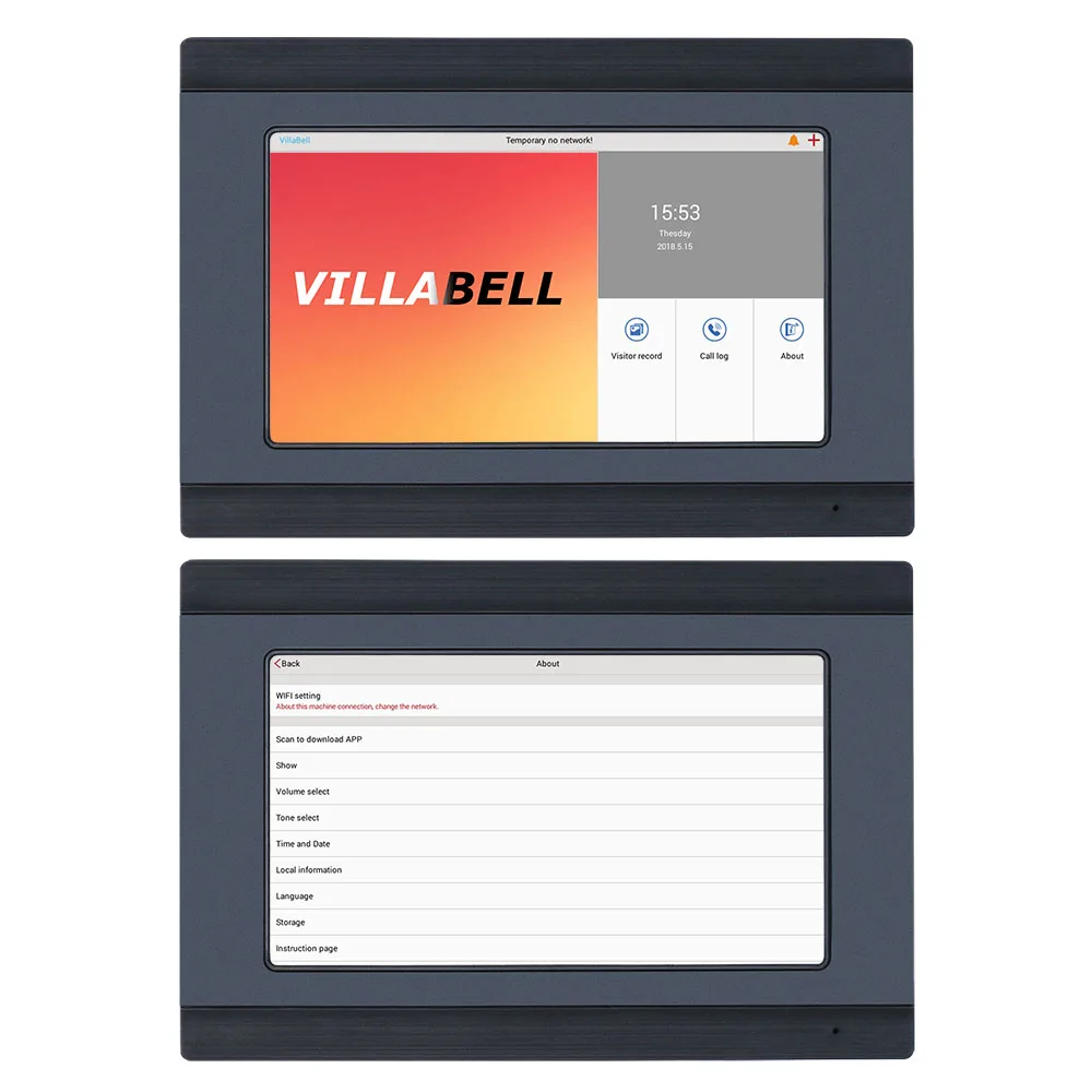 7 inch 3 Monitors Wired /Wireless Wifi Video Door Phone Doorbell Intercom System with 2 X IR-CUT HD 1000TVL Wired Camera