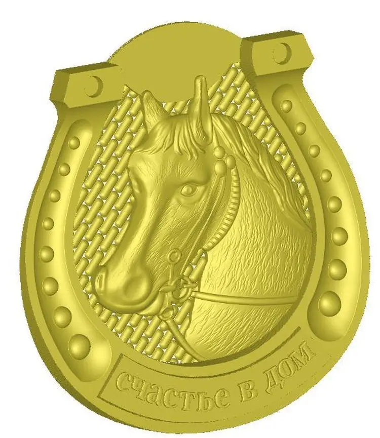 

3d model relief for cnc in STL file format horse