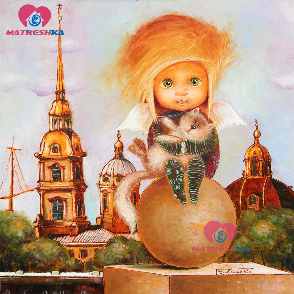 5d алмазная живопись новые поступления вышитый бриллиантами Ангел Алмазная