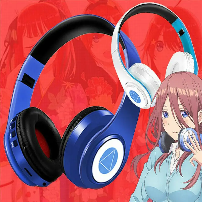 Аниме Go-Toubun no Hanayome The Quintuplets Nakano Miku Косплей Складная гарнитура Беспроводная Bluetooth наушники подарки