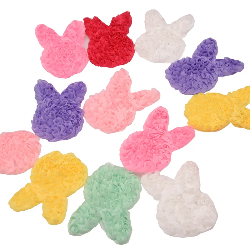 14 шт. шифоновые украшения для волос кролик |