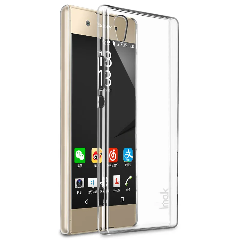 IMAK Crystal чехол II Ультра тонкий прозрачный ПК Жесткий Чехол для sony Xperia XA1 Ultra G3221 G3223