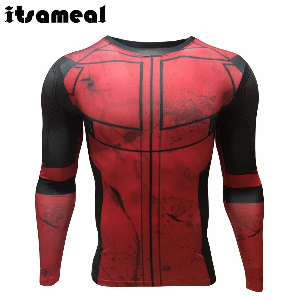 2020 весело мертвых 3D футболки с принтом Мужские Косплей Костюм Дисплей компрессионная майка длинным рукавом