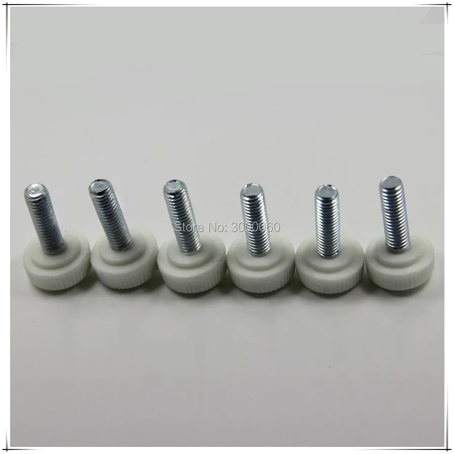 Белая пластиковая головка M4 с регулировкой затяжки для большого пальца 100 шт./лот