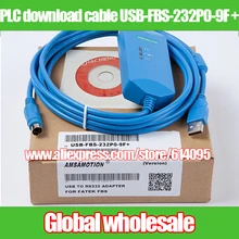 1 шт. FATEK ПЛК кабель загрузки USB-FBS-232P0-9F+/ПЛК кабель USB к RS232 адаптер для FATEK