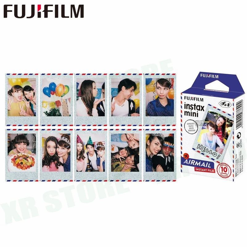 Моментальная фотобумага 50 Fujifilm цветное стекло + комикс Воздушная почта полоса