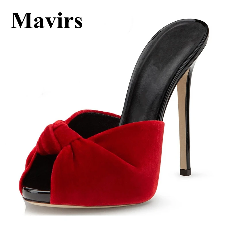 MAVIRS/брендовые туфли мюли на платформе и высоком каблуке коллекция 2018 года