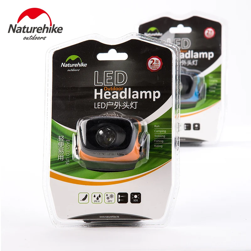 Налобный фонарь Naturehike IPX6 светодиодный водонепроницаемый портативный ABS | Спорт и