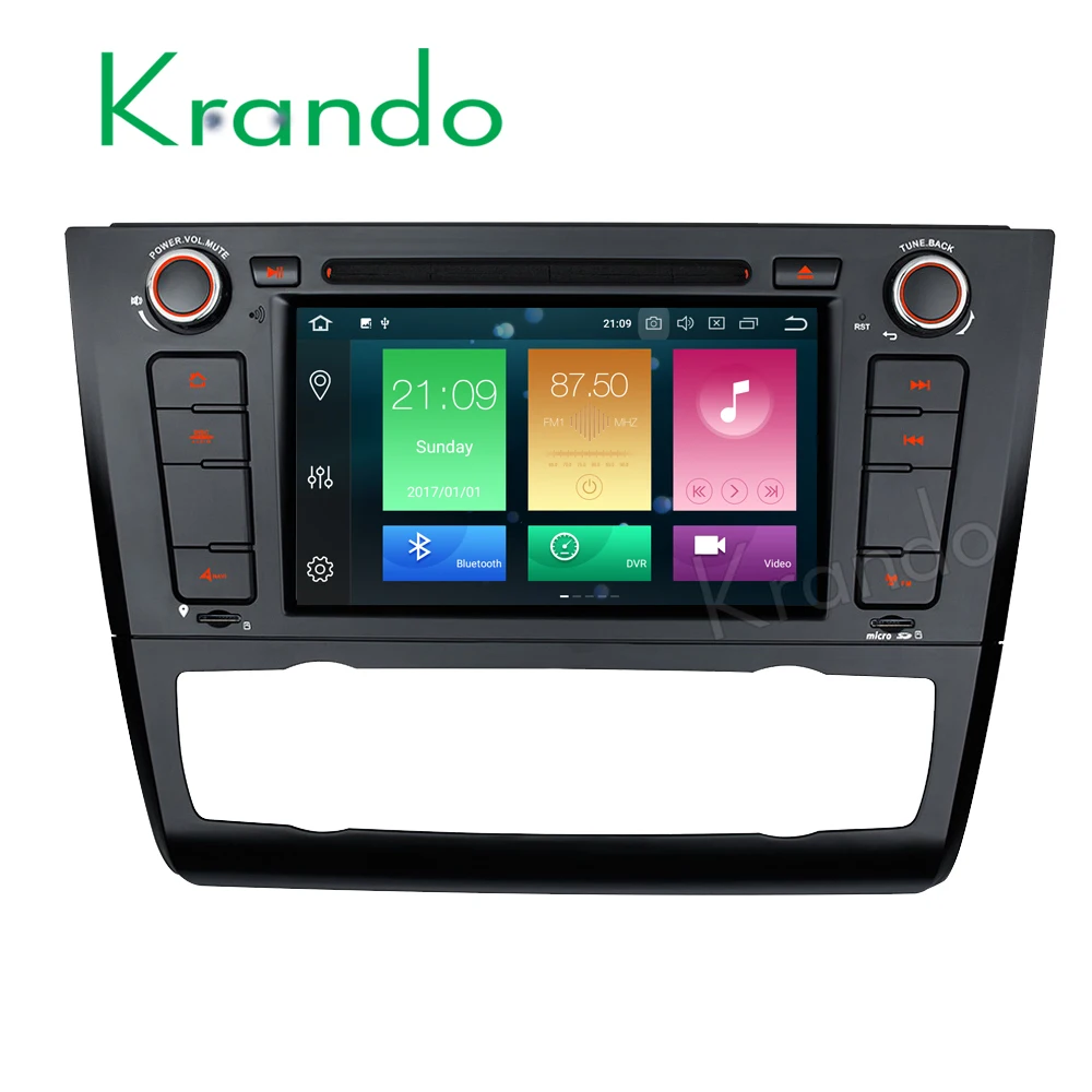 Автомагнитола Krando Android 8 0 7 дюймов 32 Гб ПЗУ для BMW 1 серии e81 2004 2012 gps навигатор плеер