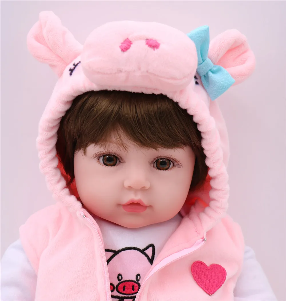60 см Силиконовая виниловая Кукла Reborn Baby Girl real Alive для новорожденных Детская кукла