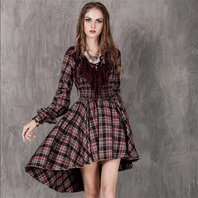 Винтажное осеннее платье 2016 новое Бохо хлопковое женское длинные оборки платья в