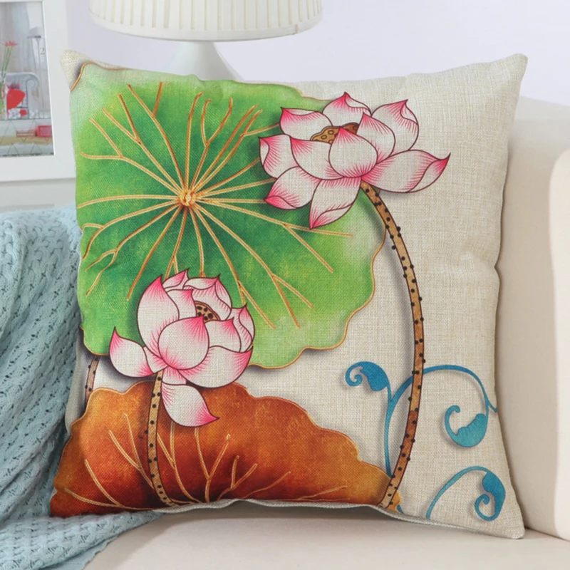 Чехол для подушки с цветочным узором 18x18 дюймов 45*45 см гостиной кровати кресла