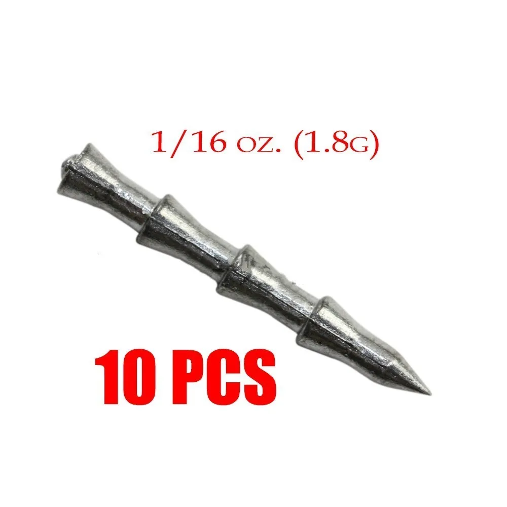 1.8g10pcs 10 шт./лот Вольфрамовая вставка вес грузила 0,9 г 1,3 г 1,8 г грузило для ногтей для рыболовных аксессуаров Швабра Сенко червь в мягкие приманки - Цвет: 1.8g10pcs