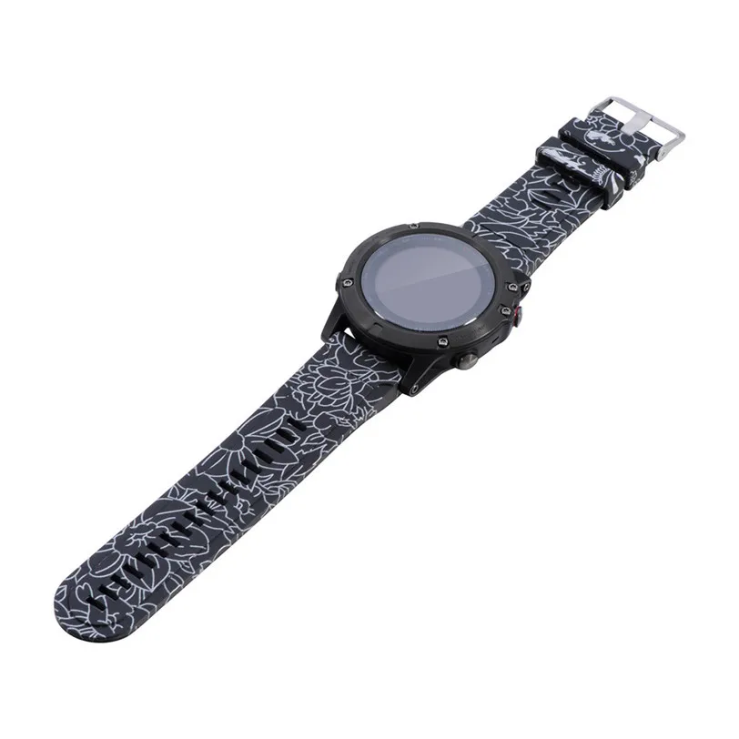 Сменный силиконовый резиновый ремешок для наручных часов Garmin Fenix 5 GPS PG13