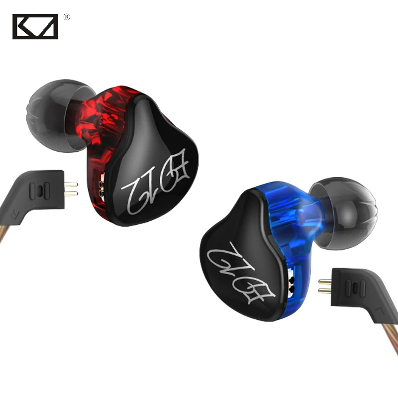 KZ ED12 оригинальные HiFi наушники DIY Bass Fone In Ear Stereo для бега спортивные Mic Dynamics Monito Audifonos