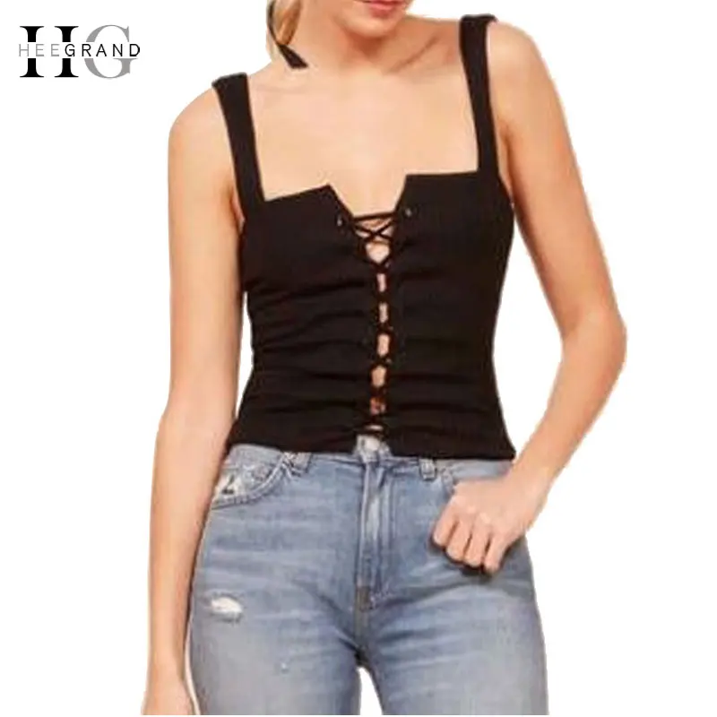 HEE GRAND High Street короткие футболки и топы на шнуровке летние белые черные женские