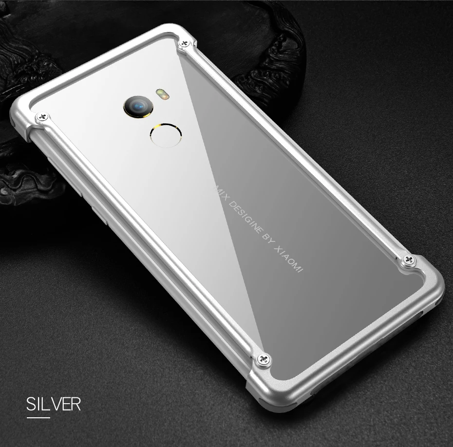 Роскошный металлический чехол для подушки безопасности для Xiaomi mi x 6,4 чехол для Xiaomi mi x 6,4 дюймов металлический бампер