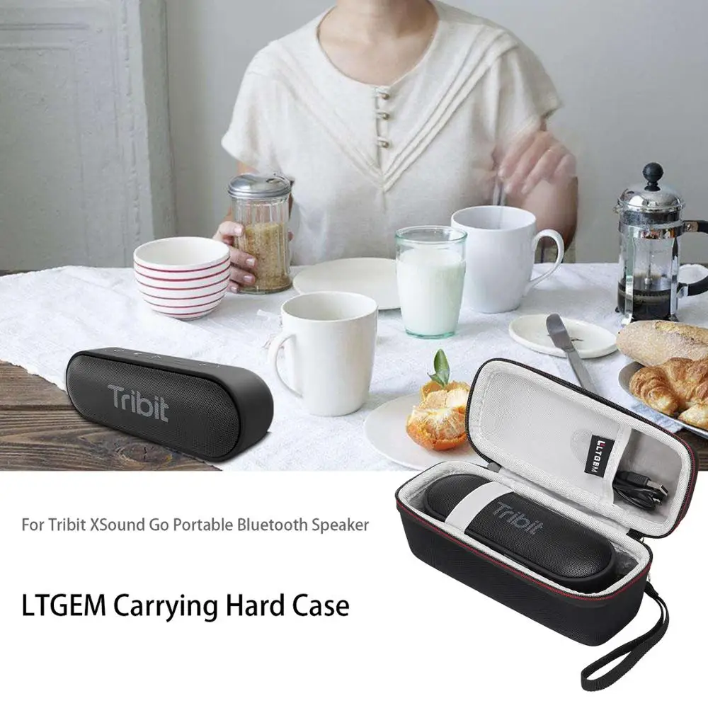 LTGEM EVA Жесткий Чехол для Tribit XSound Go& Tribit MaxSound Plus портативный Bluetooth динамик-дорожный защитный чехол для переноски
