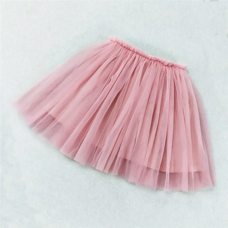 dark pink Одежда для маленьких девочек; трехслойная фатиновая юбка-пачка; детская бальная юбка-американка для девочек; милые Пышные юбки принцессы для девочек; детская одежда - Цвет: dark pink