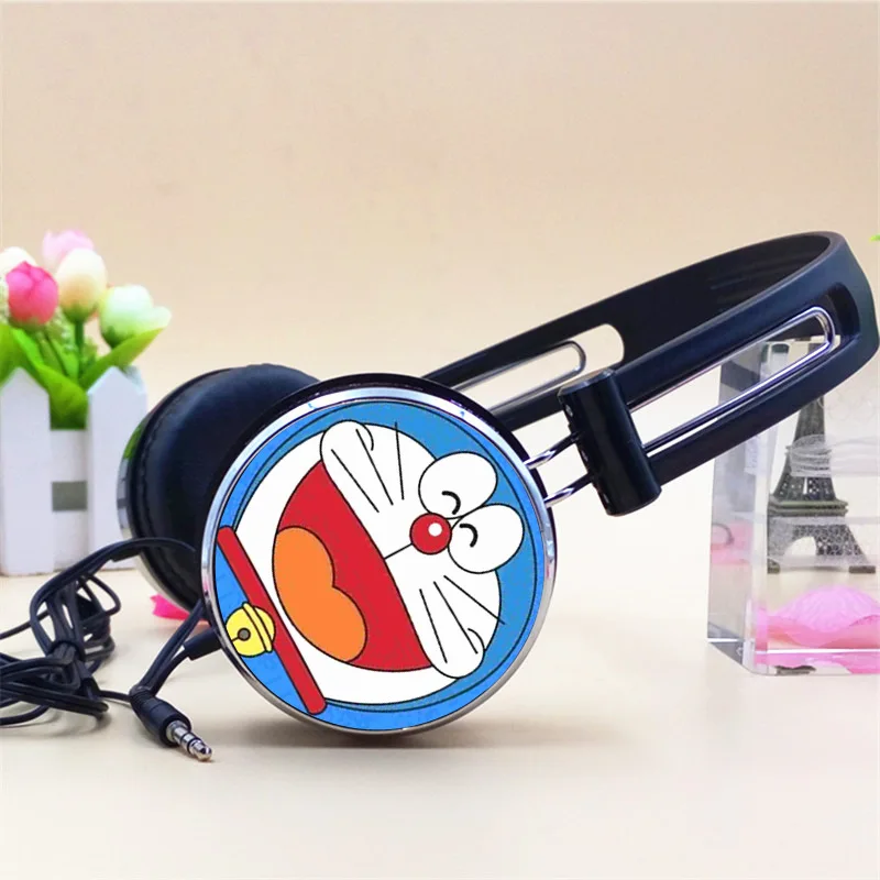Настраиваемые наушники Аниме Doraemon Мультяшные 3 5 мм регулируемые игровая
