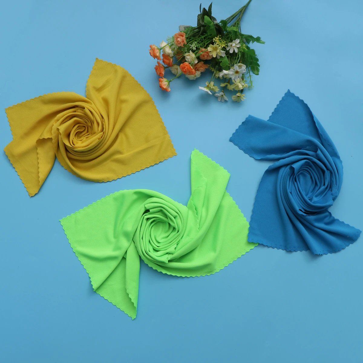 3 шт. практичное мгновенное холодное охлаждающее полотенце для пеших прогулок