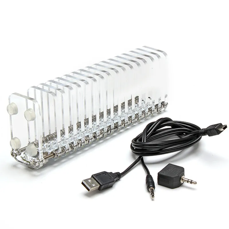 DIY Kit KS16 LED музыкальный спектр фантазия Кристалл звук колонна свет Cub VU Tower|Детали и