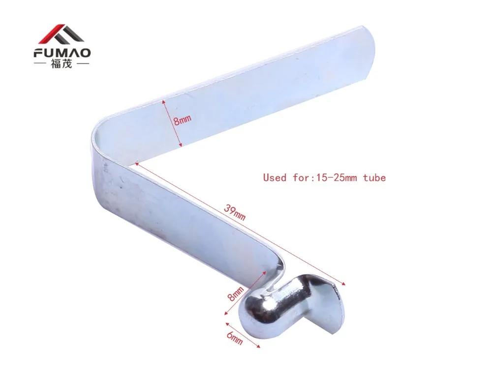 

Manufacture Tent Pole Push V Shape Touch Button Spring Clip for Tube Locking#8