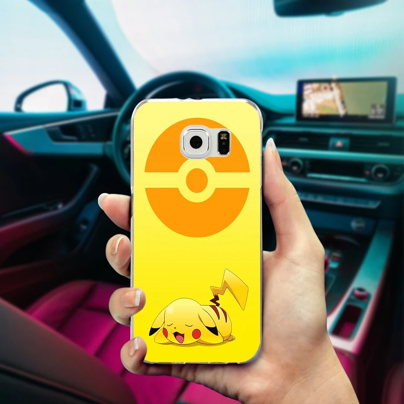 Кремния чехлы Телефон для samsung Galaxy Note 2 3 4 5 8 S3 S4 S5 мини S6 S7 S8 s9 Edge Plus листьев Pokemons