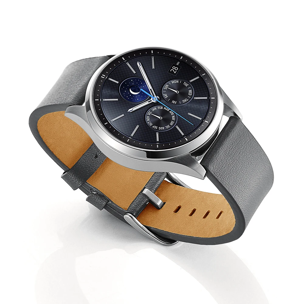 3 цвета 22 мм черные ремешки для часов из натуральной кожи ремешок для samsung gear S3 классические Смарт-часы сменные браслеты