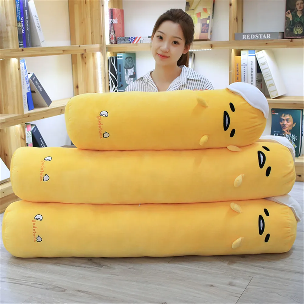 Новинка 110 см Gudetama ленивое яйцо jun плюшевая игрушка яйцо желток брат большая подушка ленивые шары мягкая кукла для детей Рождественский подарок
