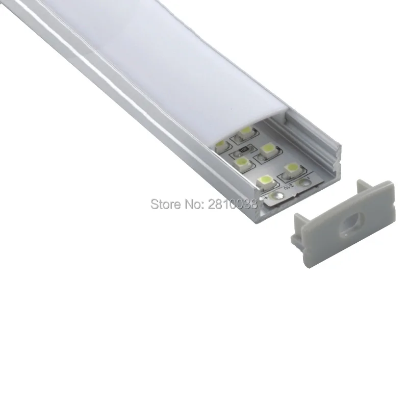 10 X 1M Sets/Lot Surface mounted alu led profile U size led aluminum profile housing for ceiling recessed wall lights