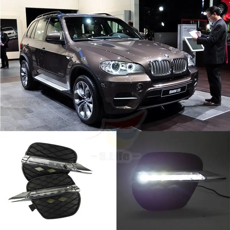 

New LED Daytime Running Light For BMW X5 E70 Driving Fog Lamp DRL 2011 2012 2013