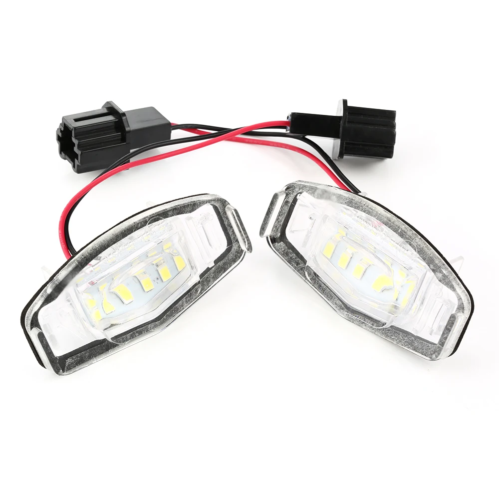 2 шт. белый 18SMD светодиодный номерной знак светильник для Honda Civic EM2/ES7 City Legend Accord Acura