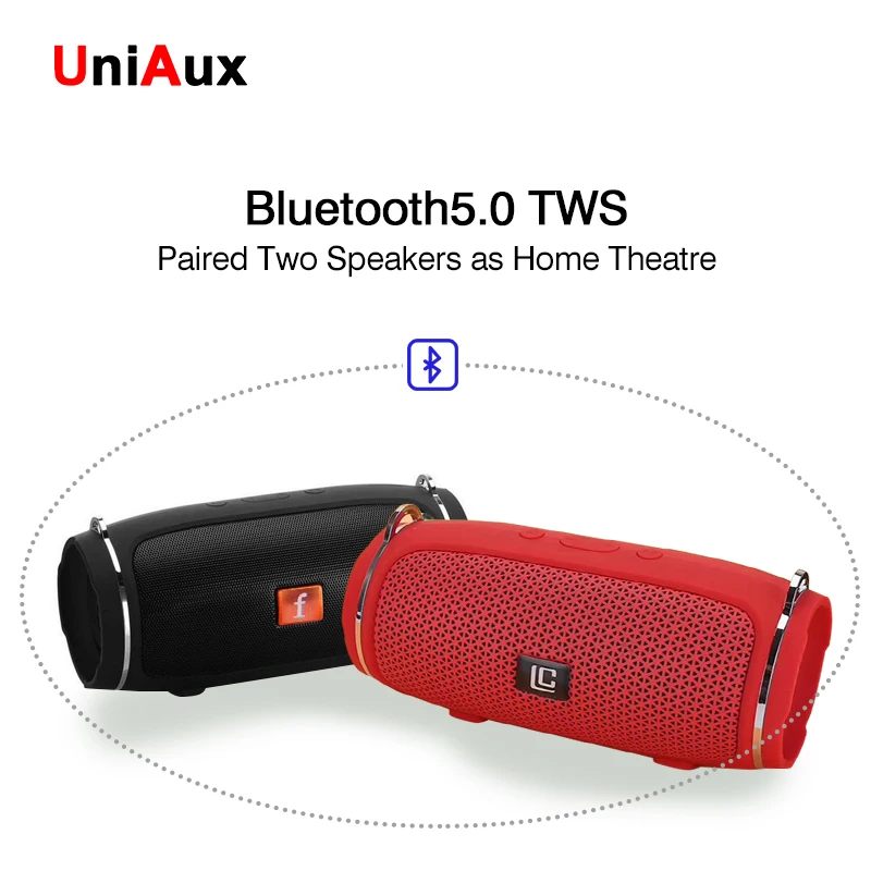 Fm-радио Bluetooth динамик USB TF карта воспроизведения Bluetooth динамик TWS с ремешком Портативный компьютерный динамик беспроводной